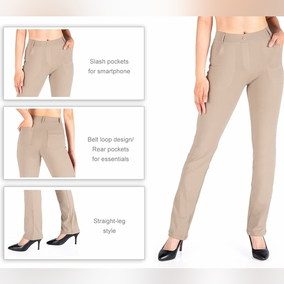 NWT Yogipace  Women's Straight Leg Yoga Pants Workout Pants - Picture 6 of 7